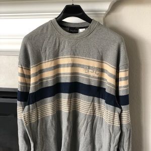 -Retro- striped crew neck Men’s 3XL Sean John sweater